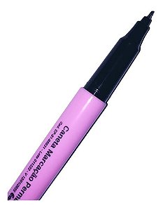 Kit com 10 Caneta Fina Para Marcação Permanente Resistente A Solventes