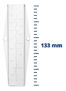 Kit com 3 Pluviômetro Plástico 130mm