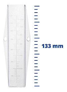 Kit com 5 Pluviômetro Plástico 130mm