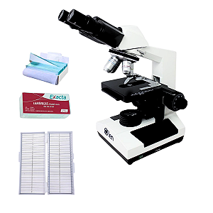 Microscópio Binocular 1600x Led + Brindes