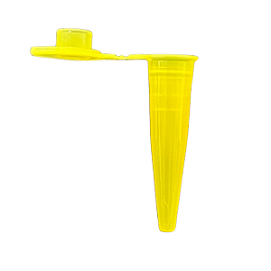 Microtubo 0,3ml (0,32ml) Amarelo - 500 Unidades