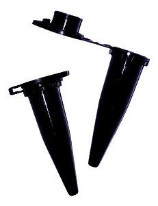 Microtubo 0,4ml Preto Fechado - 1000 Unidades