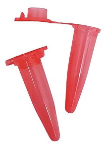 Microtubo 0,5ml Vermelho - 1000 Unidades - Ociplex