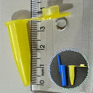 Microtubo 0,9ml Amarelo - 500 Unidades
