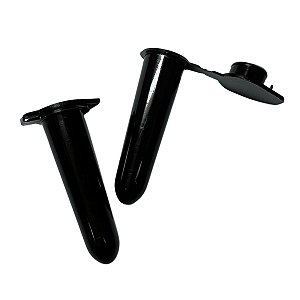Microtubo 1,6mL Preto Fechado - 500 Unidades