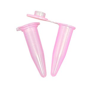 Microtubo de Centrifugação 1,0ml Rosa BB Pacote com 5000 Unidades