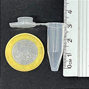 Microtubo de Centrifugação Flaconete Tipo Eppendorf 1,4ml - Pct c/ 1000 Incolor