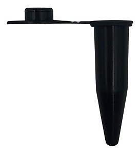 Microtubo de Centrifugação Pino 0,9ml Preto Fechado C/ 3.000 Unidades