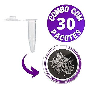 Microtubo de Centrifugação Tipo Eppendorf 0,5ml Incolor - 30.000 Unidades