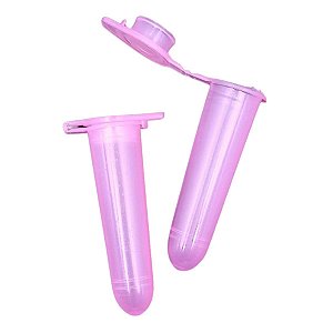 Microtubo Eppendorf Capacidade Interna 1,6mL 1000 Unidades - Rosa Bebê