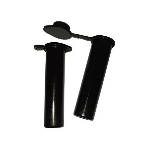 Microtubo Flaconete 2,7ml Interno 3,0ml Externo Pacote Com 1.000 Unidades - Preto Fechado