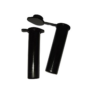 Microtubo Flaconete 2,7ml Interno 3,0ml Externo Pacote Com 500 Unidades - Preto Fechado