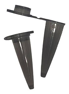 Microtubo Flaconete Tipo Epp 0,65ml Pacote com 5.000 Unidades - Preto Translucido