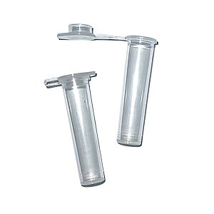 Microtubo Flaconete Tipo Epp 2,5ml Fundo Chato - Incolor - 500 Unidades