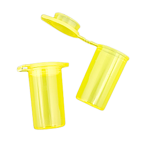Microtubo Fundo Chato 4,5ml Amarelo - 500 Unidades