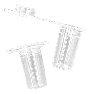 Microtubo Fundo Chato Baldinho 1,0ml Interno Cor: Incolor Pacote 1000 Unidades