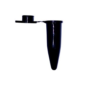 Microtubo Mini Frasco Cônico 0,5 Plus Pacotes com 500 Unidades - Preto Fechado