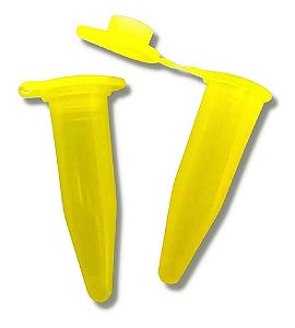 Microtubo Tipo Eppendorf 1,0ml Int. Pacote com 1.000 Unidades - Amarelo