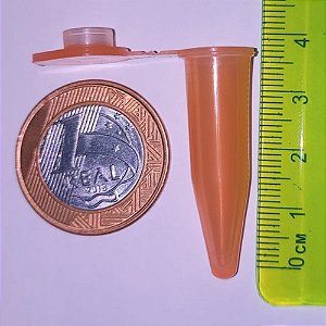 Microtubo Tipo Eppendorf 1,0ml Int. Pacote com 1.000 Unidades - Laranja