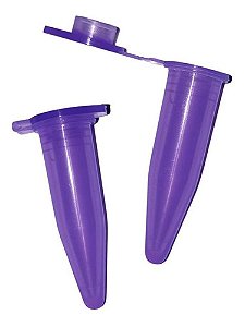 Microtubo Tipo Eppendorf 1,0ml Int. Pacote com 500 Unidades - Lilas