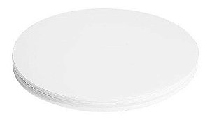Papel Filtro Qualitativo Gramatura 80 Gr Pacotes com 100 Folhas - Diâmetro: 125 Milímetros
