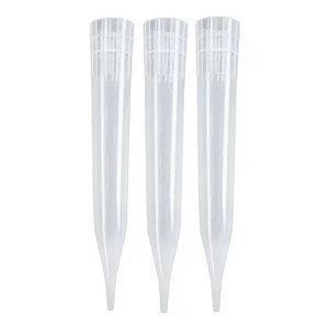 Ponteira sem Filtro 1000-5000uL Tipo Eppendorf Transparente - 100 Unidades