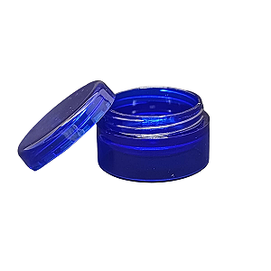 Pote Acrílico Com Tampa Rosqueada Azul - 50 Unidades