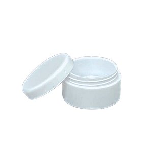 Pote Acrílico Cristal Branco Com Tampa Rosqueada 4g Para Amostras - 200 Unidades