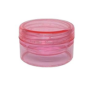 Pote Acrílico Cristal Rosa Com Tampa Rosqueada 4g Para Amostras - 300 Unidades