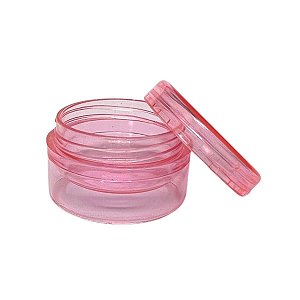 Pote Acrílico Cristal Rosa Com Tampa Rosqueada 4g Para Amostras - 400 Unidades