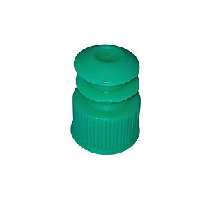 Tampa Tipo Flecha Para Tubo de Ensaio 12x75mm Verde - 250 Unidades