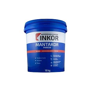 IMPERMEABILIZANTE MANTAKOR PAREDE BRANCA 18KG| INKOR