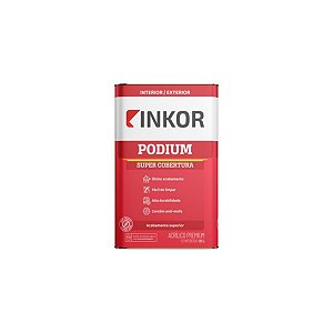 INKOR TINTA PREMIUM PODIUM 18L FOSCO BRANCO- INTERIOR E EXTERIOR