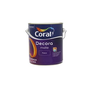 TINTA ACRÍLICA FOSCA DECORA MATTE PREMIUM BCO GELO 3,6L - INTERIOR E EXTERIOR