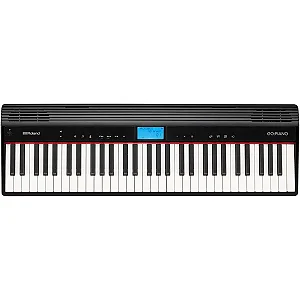 Teclado Go Piano Roland Sintetizador Digital Preto GO61P