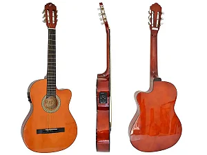 Violao Eletrico Flat Aco Sf14 Ceq N Nat