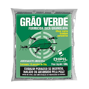Isca Granulada Grão Verde 500g - Formicida para Controle de Formigas