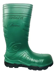 Bota Baspam Super Leve Verde Cano Longo - Par (EPI)