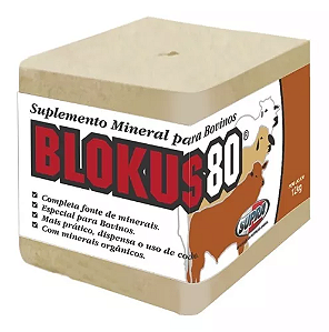 Blokus 80 para Bovinos - Bloco de 12kg