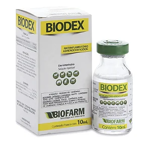 Biodex Injetável 10ml - Anti-Inflamatório para Cães e Gatos | Biofarm