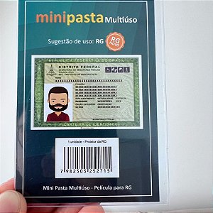 Protetor para documento de Identidade RG Modelo