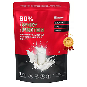 Whey Protein Concentrado sabor natural em sachê de 1kg