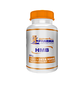 HMB Hidroximetilbutirato de Cálcio 500mg
