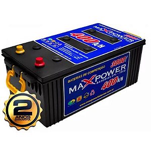 BATERIA MAX POWER 400AH AUTO DESEMPENHO ESTACIONARIA MAXPOW