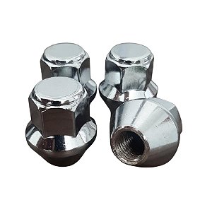 4 Porcas De Roda Focus Fusion New Fiesta Ka Ranger Cromado