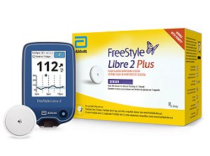 Kit Inicial 1 Leitor + 1 Sensor Freestyle Libre 2 Plus