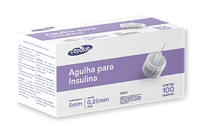 Agulha Para Insulina 5mmx0,25mm  Cx 100 - Cepalab