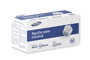 Agulha Para Insulina 6mmx0,25mm  Cx 100 - Cepalab