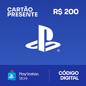 R$200 PlayStation Store - Cartão Presente Digital [Exclusivo Brasil] - Rewin Games