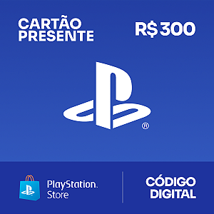 R$300 PlayStation Store - Cartão Presente Digital [Exclusivo Brasil] - Rewin Games